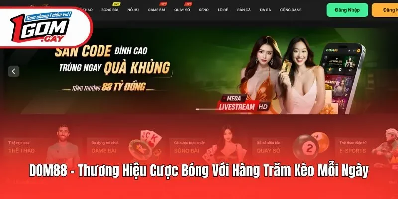 Dom88 - Nhà Cái Cá Cược Bóng Đá Đỉnh Cao Uy Tín Hàng Đầu