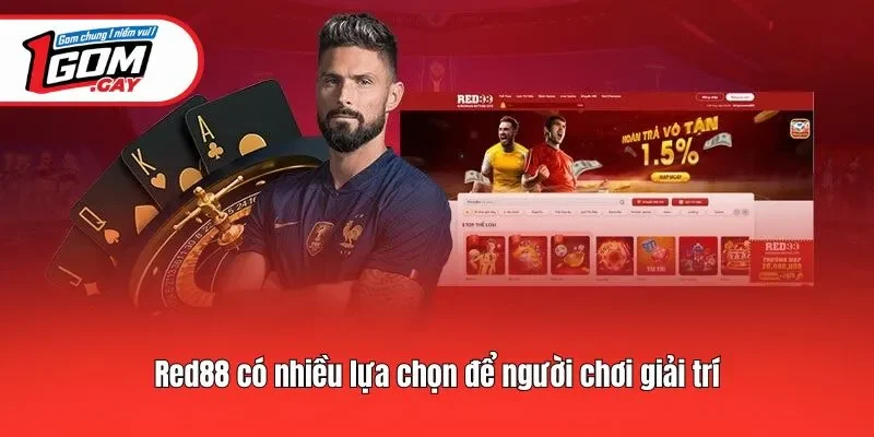 Red88 có nhiều lựa chọn để người chơi giải trí